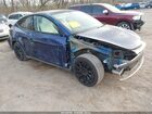 2021 Tesla Model Y Long Range Dual Motor All-wheel Drive Blue vin: 5YJYGAEE6MF212269