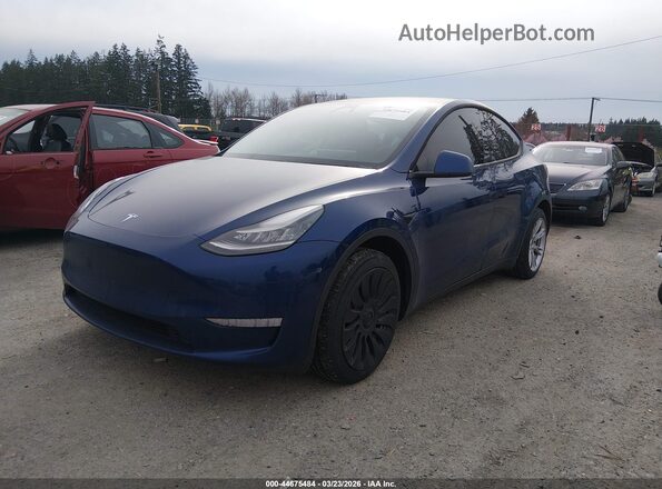 5YJYGDEE1LF032942 2020 TESLA MODEL Y Синий Передняя левая четверть