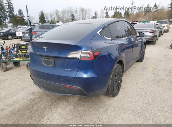 5YJYGDEE1LF032942 2020 TESLA MODEL Y Синий Задняя правая четверть