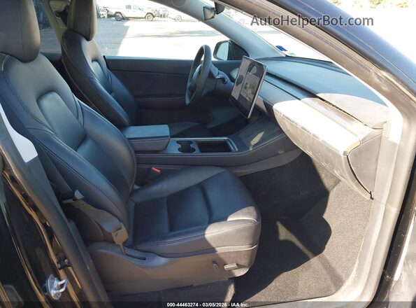 5YJYGDEE3MF259115 2021 TESLA MODEL Y Black Вид салону спереду