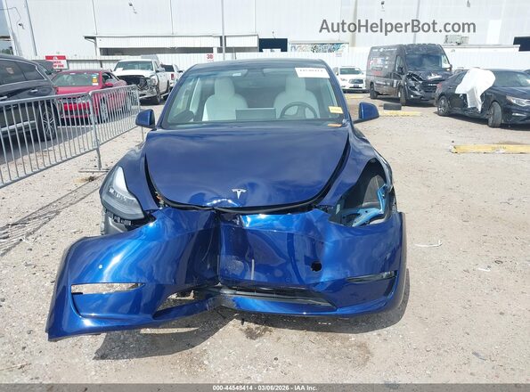 5YJYGDEE4MF178950 2021 TESLA MODEL Y Blue უკანა სალონის ხედი