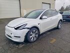 2021 Tesla Model Y White vin: 5YJYGDEE6MF215156