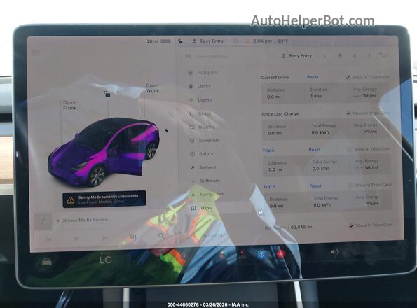 5YJYGDEE7LF013781 2020 TESLA MODEL Y White Вид задніх сидінь