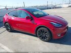 2021 Tesla Model Y Long Range Dual Motor All-wheel Drive Red vin: 5YJYGDEE7MF099062