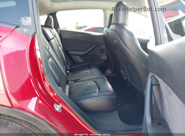 5YJYGDEE8MF253665 2021 TESLA MODEL Y Red Вид наклейки з VIN-кодом