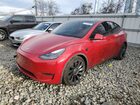 2021 Tesla Model Y Red vin: 5YJYGDEF4MF209915