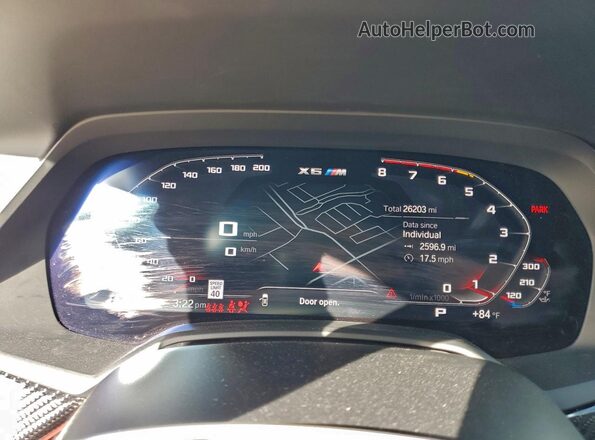 5YMCY0C03P9N59492 2023 BMW X6 Черный Вид щитка приборов
