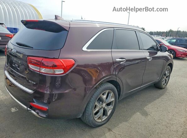 5XYPKDA54GG017303 2016 KIA SORENTO Фиолетовый Передняя правая четверть