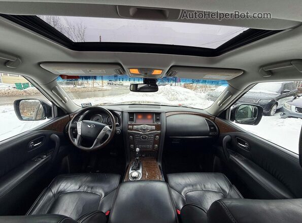 JN8AZ2NE9H9154342 2017 INFINITI QX80 Черный Вид щитка приборов