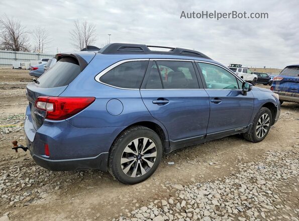 4S4BSBLC2G3236982 2016 SUBARU OUTBACK Синий Передняя правая четверть
