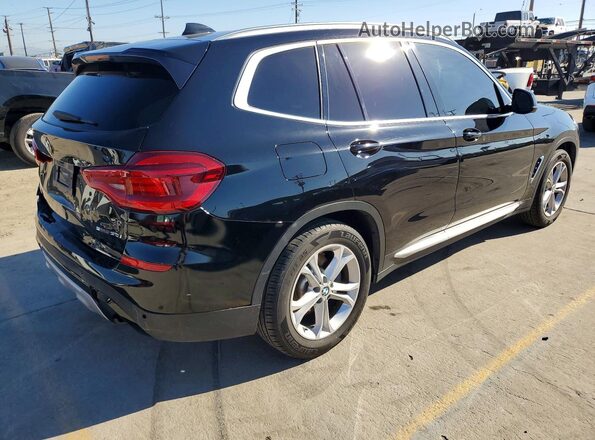 5UXTY3C05L9B40016 2020 BMW X3 Черный Передняя правая четверть