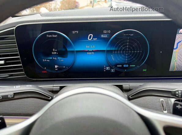 4JGFF5KE2LA103431 2020 MERCEDES-BENZ GLS Синий Вид щитка приборов