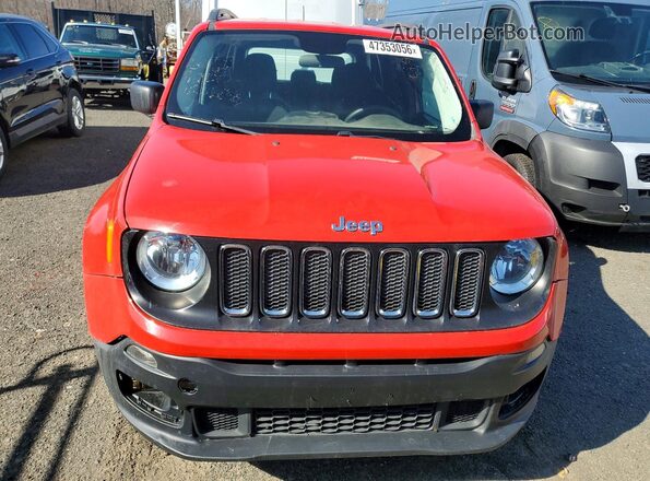 ZACCJBAT5GPD89575 2016 JEEP RENEGADE Red Vista trasera