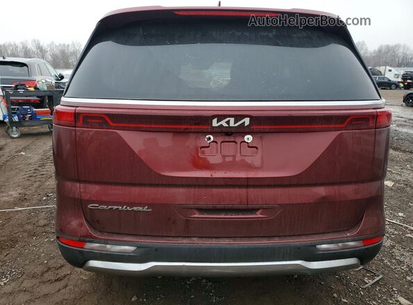 KNDNE5H30N6082075 2022 KIA CARNIVAL Красный Вид сзади