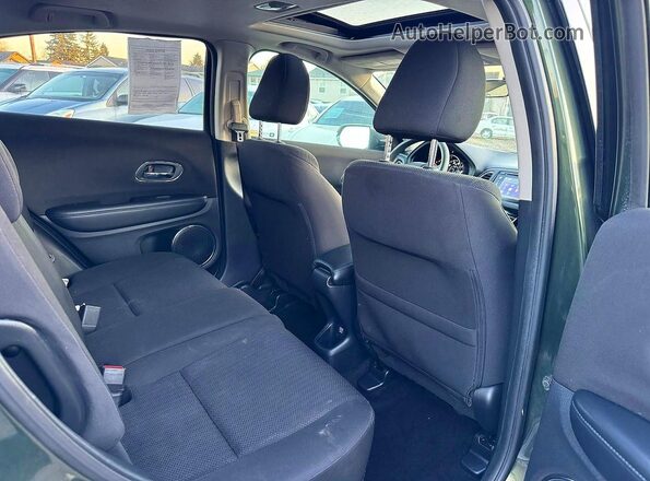 3CZRU5H55HM709616 2017 HONDA HR-V Green Widok wnętrza z przodu