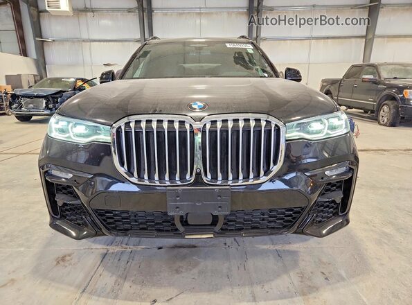 5UXCX4C51KLS37832 2019 BMW X7 Black Widok z tyłu