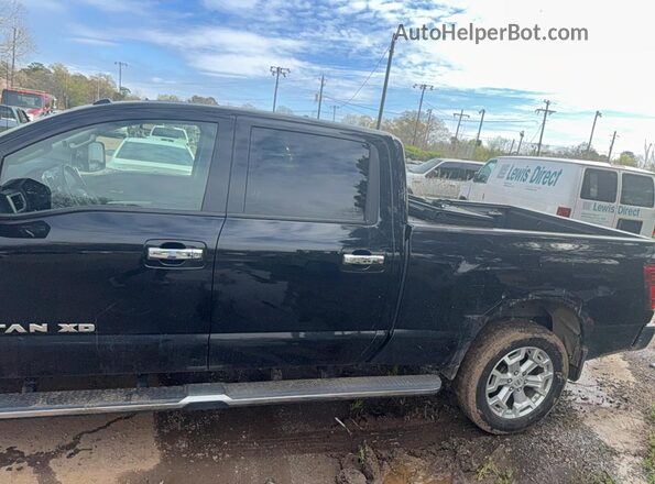 1N6BA1F45HN511513 2017 NISSAN TITAN Black Vista de la etiqueta del VIN