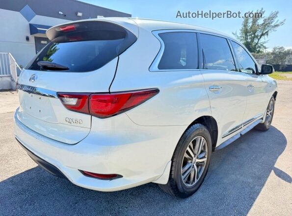 5N1DL0MN4LC547527 2020 INFINITI QX60 Белый Передняя правая четверть