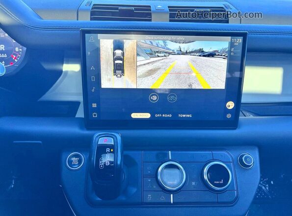 SALEW7RU6N2097910 2022 LAND ROVER DEFENDER Серебряный Вид задних сидений