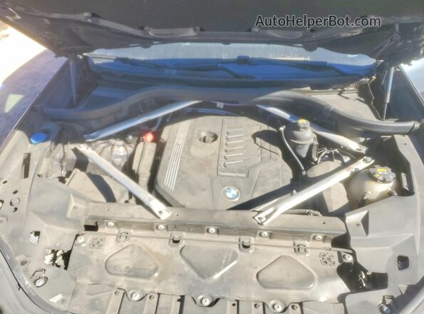5UXCR6C08M9F08835 2021 BMW X5 Blue ძრავის განყოფილების ხედი
