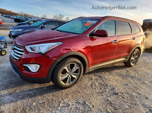 KM8SMDHF5GU143294 2016 HYUNDAI SANTA Red Tył lewy