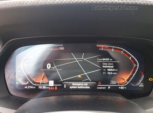 5UXCR6C52KLL21695 2019 BMW X5 Черный Вид задних сидений
