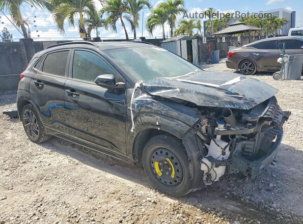 KM8K33A34NU868461 2022 HYUNDAI KONA Черный Вид спереди