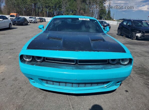 2C3CDZAG7JH172237 2018 DODGE CHALLENGER Синий Вид сзади