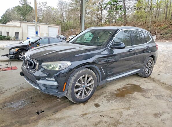 5UXTR9C5XJLC68831 2018 BMW X3 Black Przód lewy