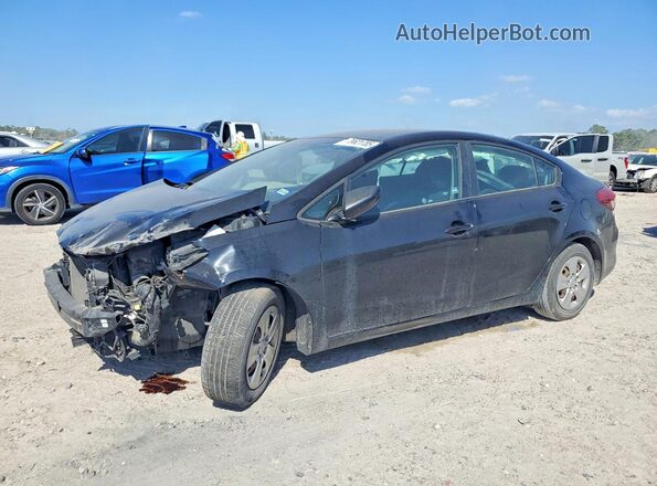 3KPFK4A74HE158321 2017 KIA FORTE Черный Передняя левая четверть