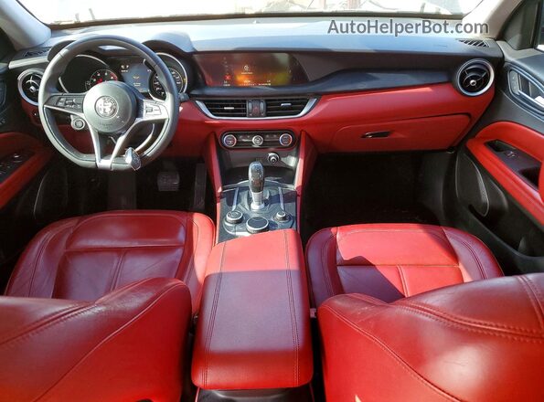 ZASPAJAN9K7C59485 2019 ALFA ROMEO STELVIO Black Widok zestawu wskaźników