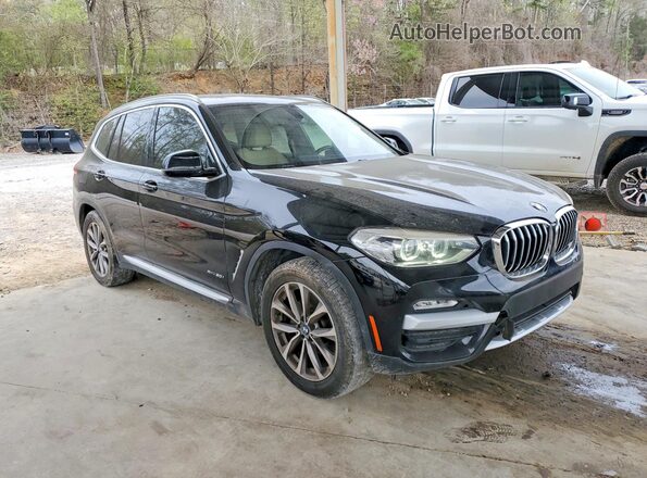 5UXTR9C5XJLC68831 2018 BMW X3 Black Widok z przodu