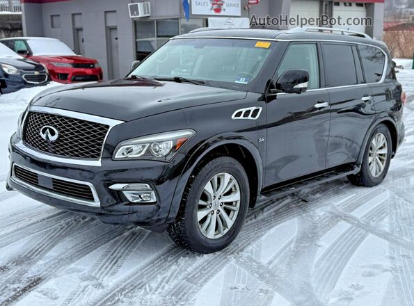 JN8AZ2NE9H9154342 2017 INFINITI QX80 Черный Задняя левая четверть