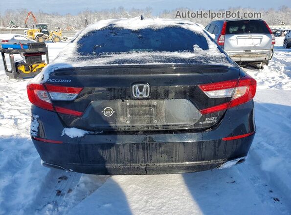 1HGCV2F36NA011616 2022 HONDA ACCORD Черный Вид салона спереди