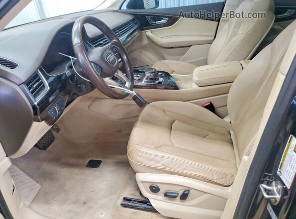 WA1LAAF76HD035161 2017 AUDI Q7 Blue Вид панелі приладів
