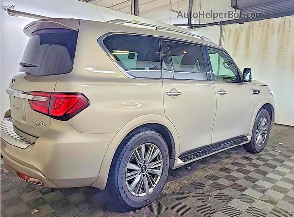 JN8AZ2NE6J9194254 2018 INFINITI QX80 Золотой Вид спереди