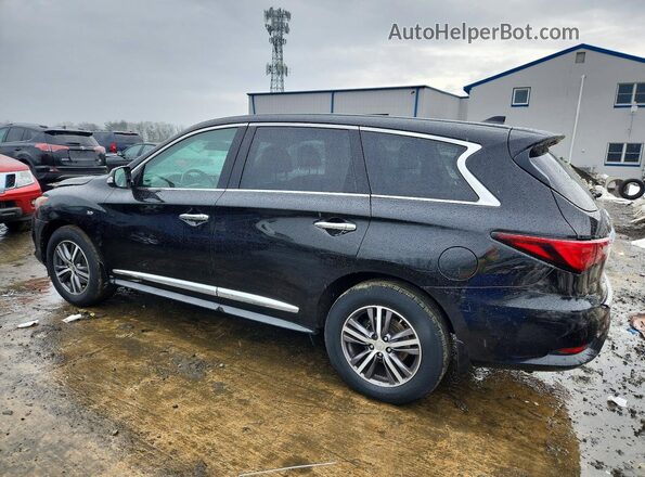 5N1DL0MM0KC507421 2019 INFINITI QX60 Черный Задняя правая четверть