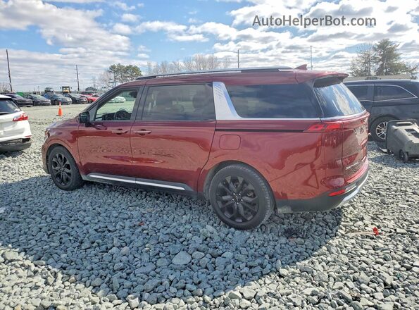KNDNE5H38N6082034 2022 KIA CARNIVAL Красный Задняя правая четверть