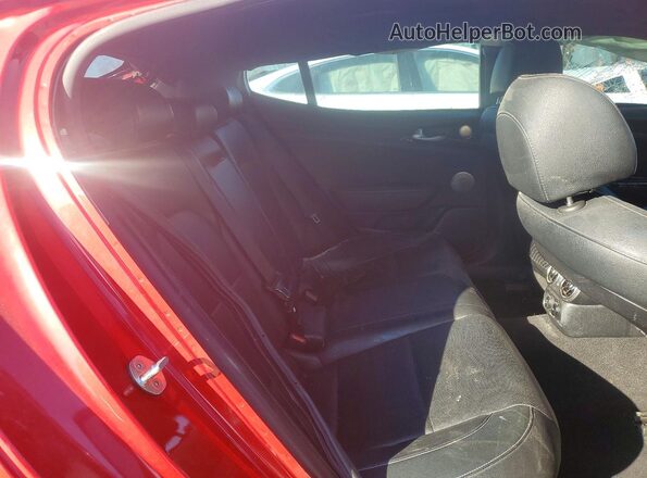 KNAE15LA0M6091971 2021 KIA STINGER Red უკანა სავარძლების ხედი