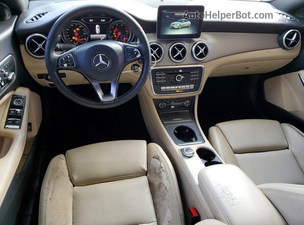 WDDSJ4EB0HN406887 2017 MERCEDES-BENZ CLA-CLASS White Вид щитка приладів