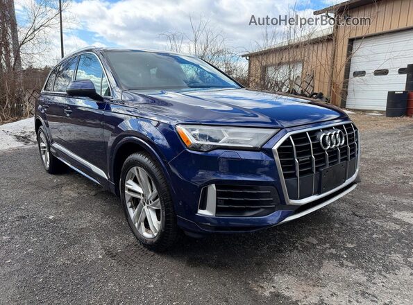WA1AXAF70MD010157 2021 AUDI Q7 Blue Tył prawy