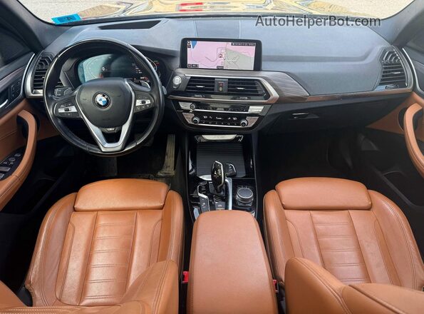 5UXTY5C09M9H28918 2021 BMW X3 Черный Вид задних сидений