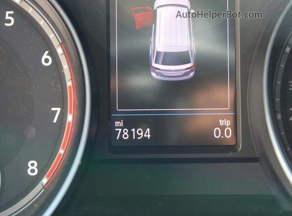 1V2XR2CAXKC604336 2019 VOLKSWAGEN ATLAS Белый Вид щитка приборов