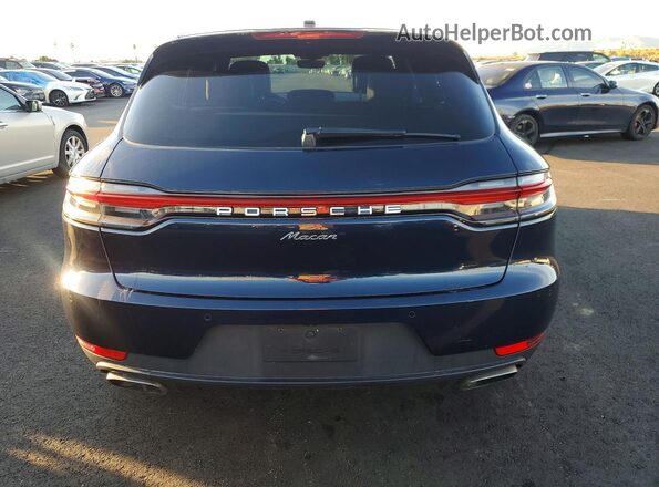 WP1AA2A58KLB02072 2019 PORSCHE MACAN Синий Вид салона спереди