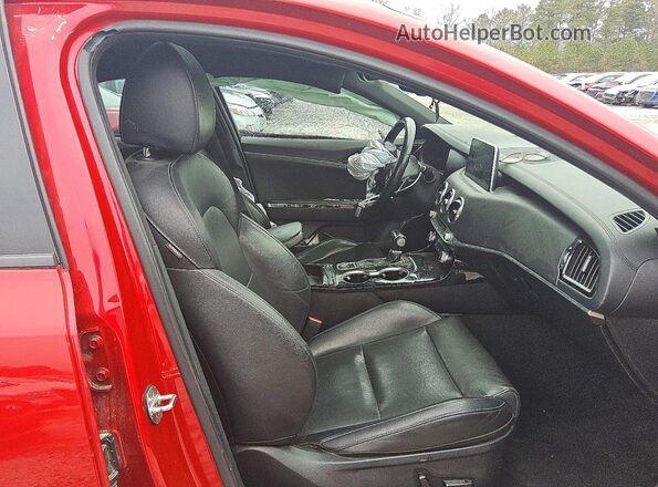 KNAE15LA0M6091971 2021 KIA STINGER Red წინა სალონის ხედი