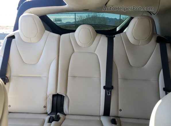 5YJXCAE21KF162987 2019 TESLA MODEL X Серый Вид задней части салона