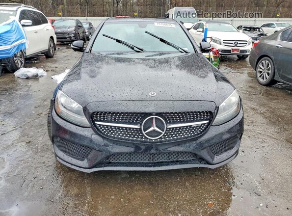 55SWF6EBXJU255195 2018 MERCEDES-BENZ C Black Вид ззаду