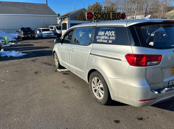 KNDMA5C14H6259678 2017 KIA SEDONA Серебряный Задняя правая четверть