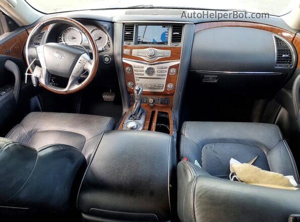JN8AZ2NE4K9227902 2019 INFINITI QX80 Синий Вид щитка приборов