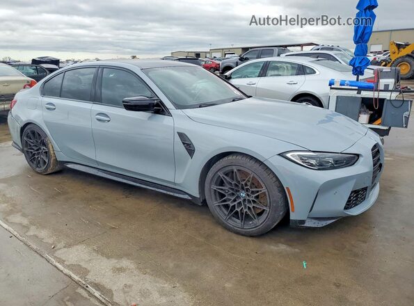 WBS33AY07NFM37814 2022 BMW M3 Gray Դիմացի տեսք
